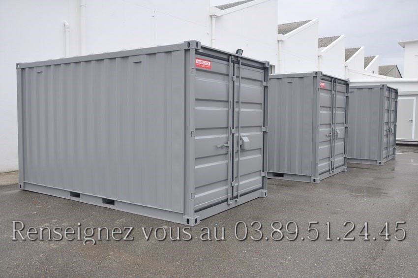 Conteneur stockage gris