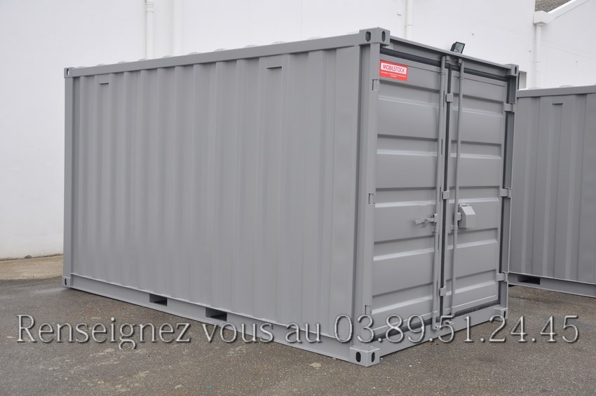 Conteneur stockage gris