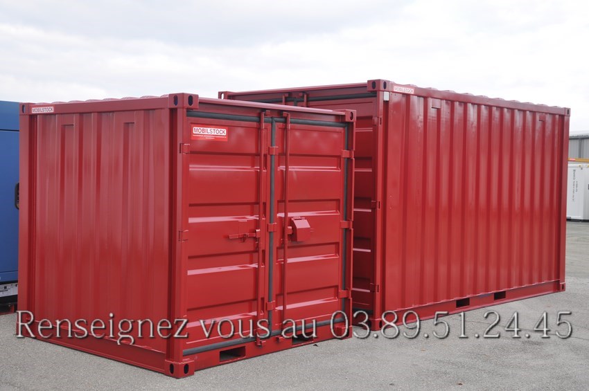 Conteneur stockage rouges