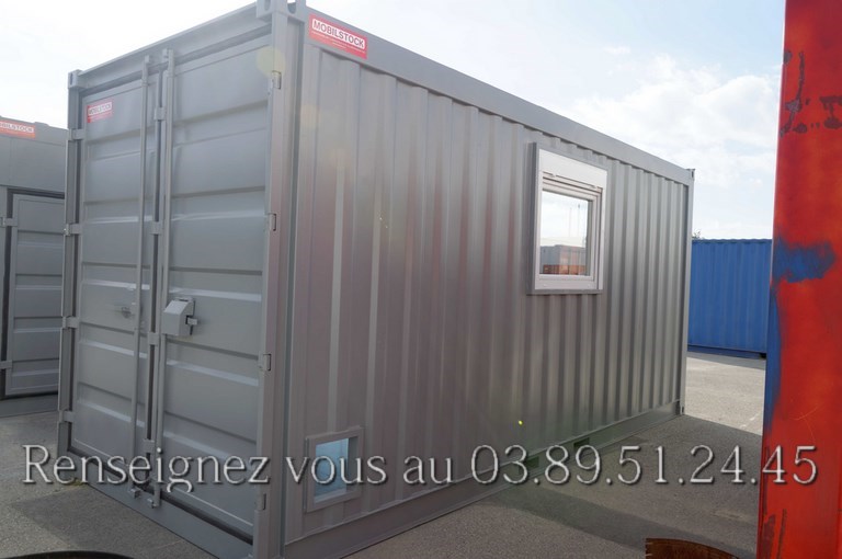 Conteneurs 20' high cube portes coulissantes