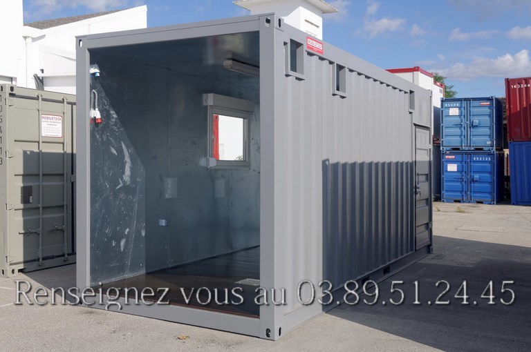 Conteneurs 20' high cube portes coulissantes