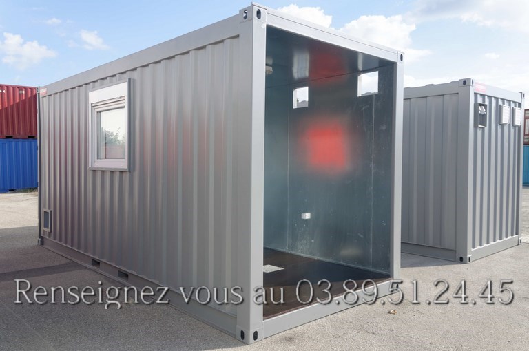 Conteneurs 20' high cube portes coulissantes