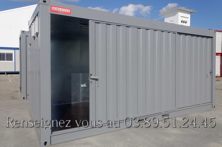 Conteneurs 20' high cube portes coulissantes