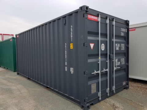 Conteneur maritime d'occasion dernier voyage (10-15 ans), robuste et étanche, idéal pour stockage chantier ou dépôt